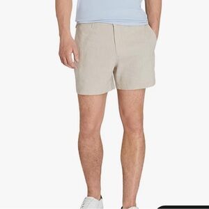 Club Monaco Beige Flat Front Shorts